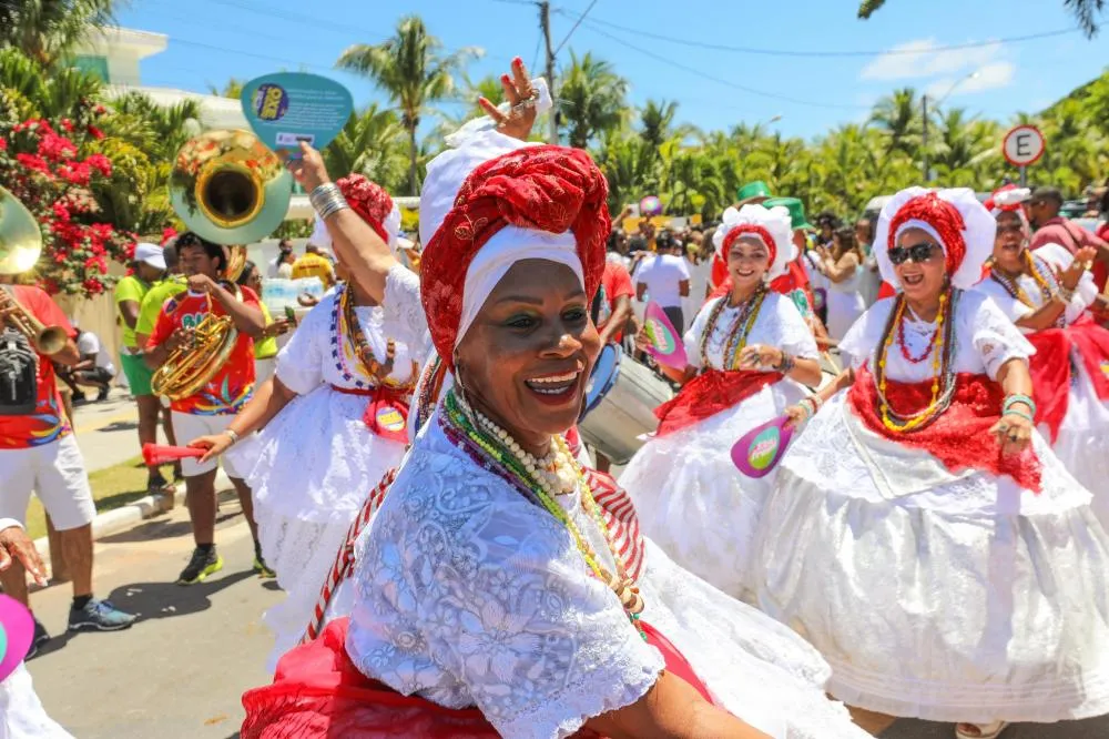 Baianas em comemoração na Lavagem de Monte Gordo - Camaçari-Ba. Foto: Patrick Abreu