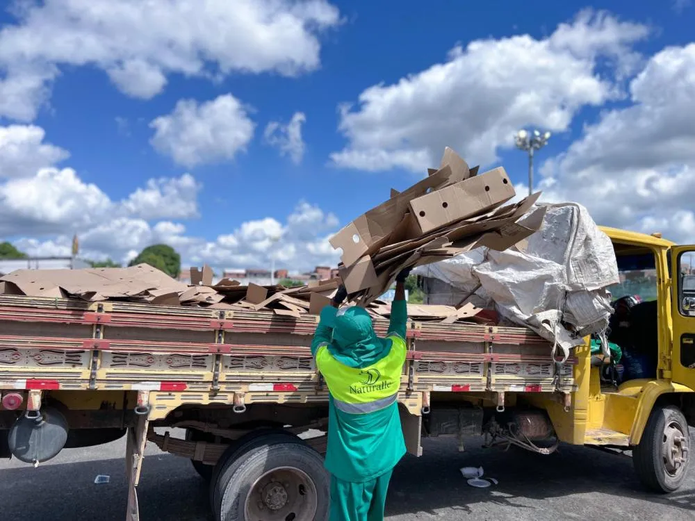 Limpec Coleta resíduos Cesta Pascoa 2025. Foto: Kaiky Assis
