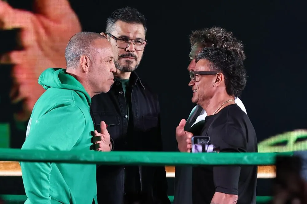 Luta de gigantes: Popó e Wandelei Silva se encaram e trocam farpas em coletiva de apresentação