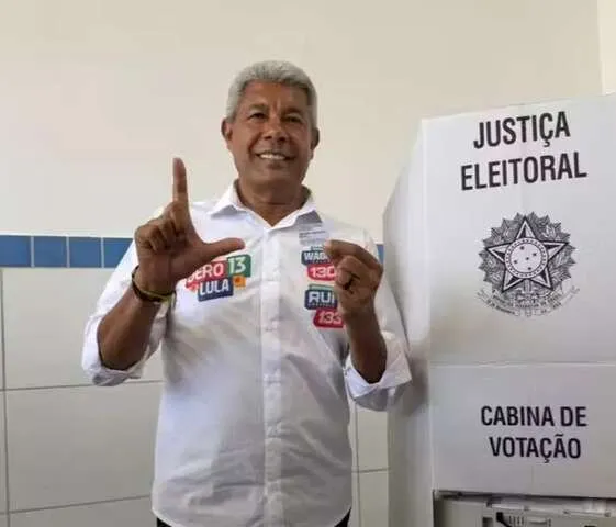 Jerônimo Rodrigues após votação neste domingo (4). Foto: Divulgação 