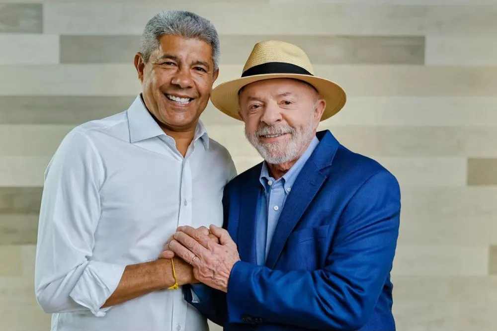 Governador Jerônimo Rodrigues e o candidato e atual Presidente Lula. Foto: Divulgação